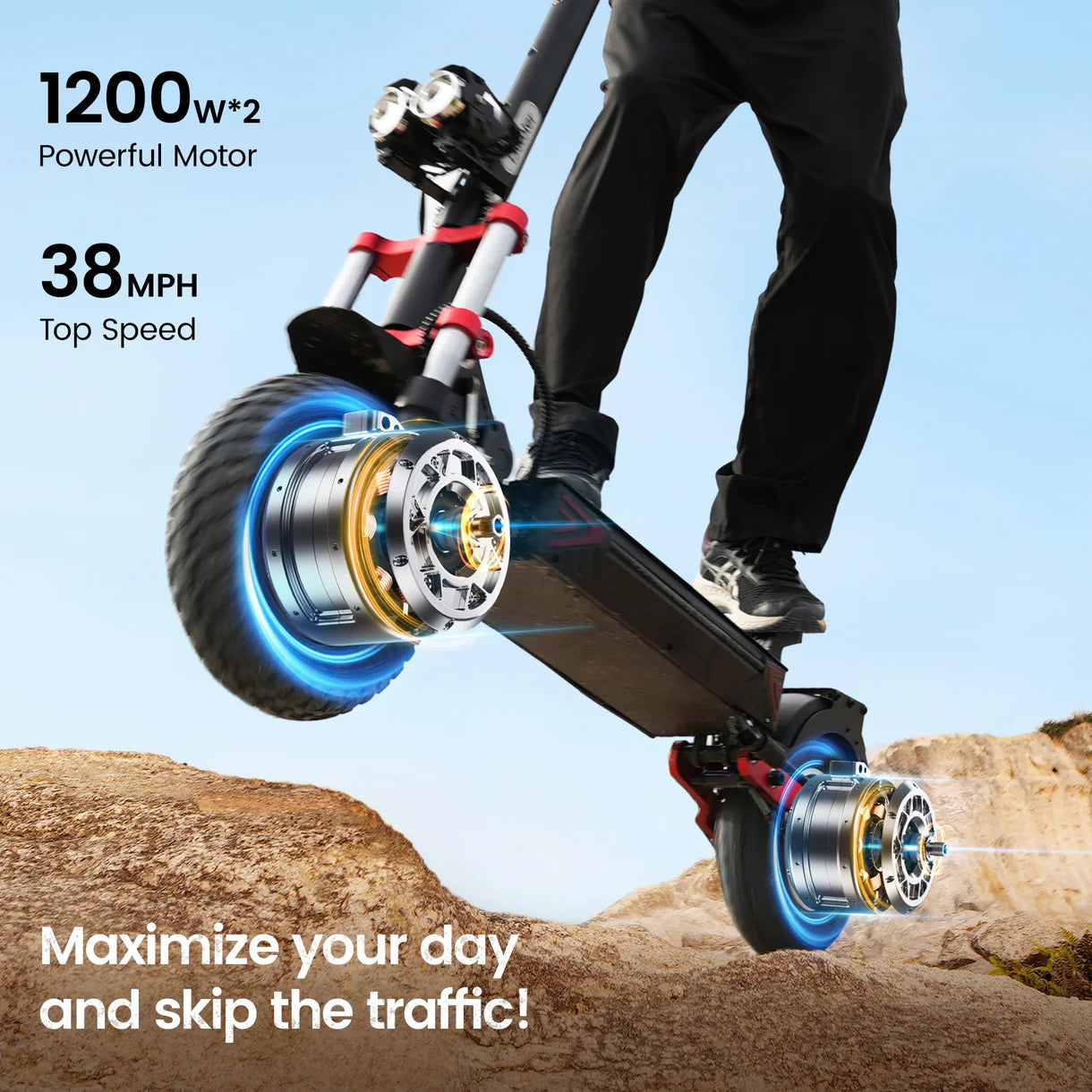 iX8 Off-Road Tires Electric Scooter